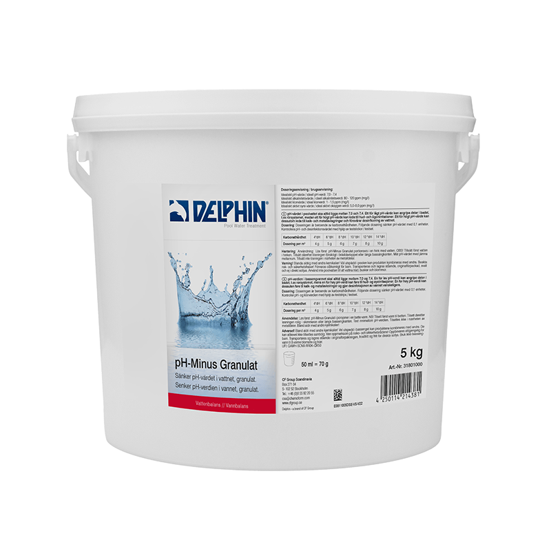 DELPHIN pH Minus Granulat 5 kg